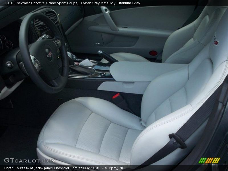 Cyber Gray Metallic / Titanium Gray 2010 Chevrolet Corvette Grand Sport Coupe