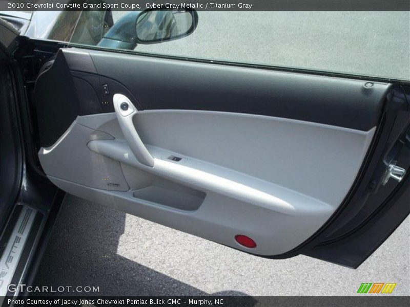 Cyber Gray Metallic / Titanium Gray 2010 Chevrolet Corvette Grand Sport Coupe