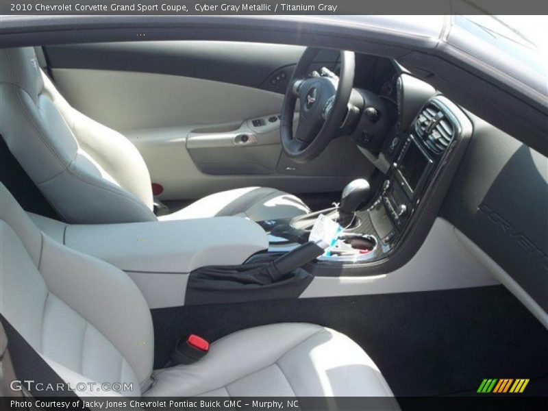 Cyber Gray Metallic / Titanium Gray 2010 Chevrolet Corvette Grand Sport Coupe