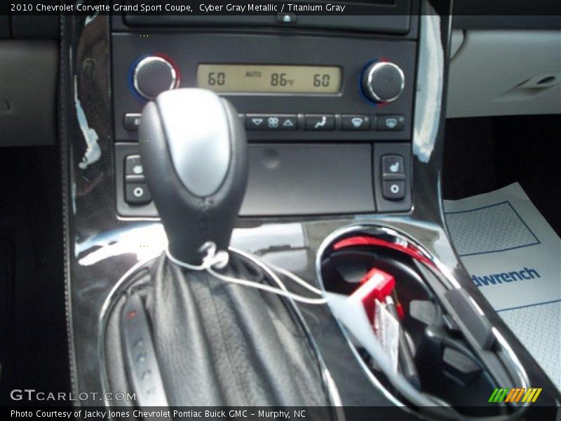 Cyber Gray Metallic / Titanium Gray 2010 Chevrolet Corvette Grand Sport Coupe