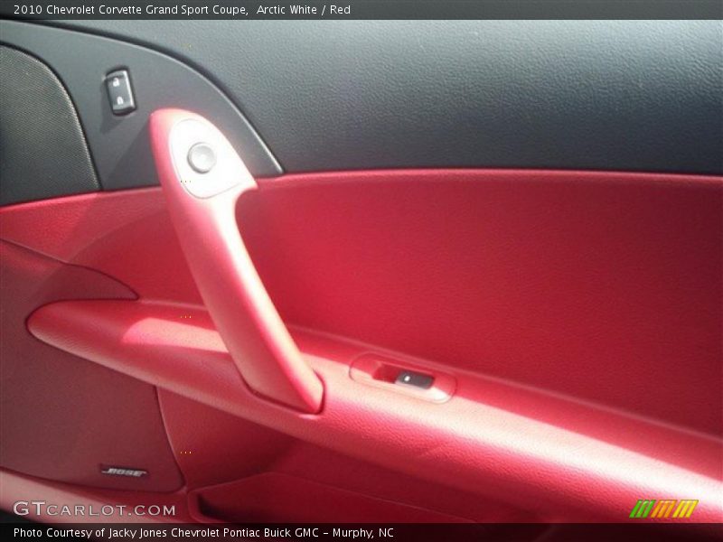 Arctic White / Red 2010 Chevrolet Corvette Grand Sport Coupe