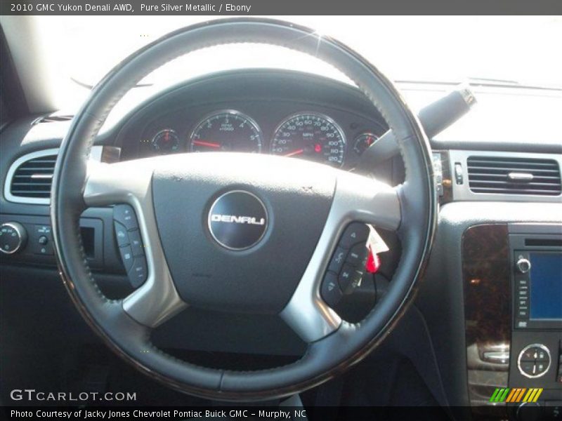 Pure Silver Metallic / Ebony 2010 GMC Yukon Denali AWD