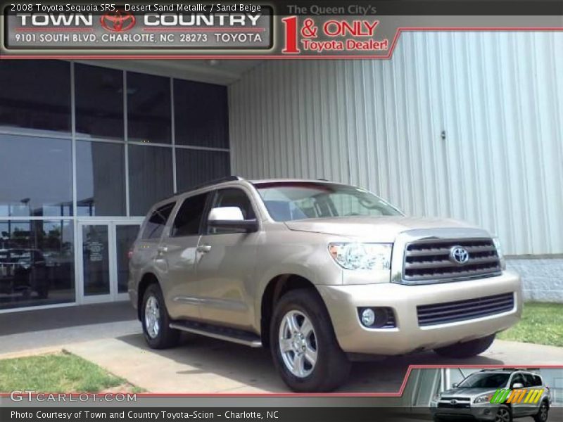 Desert Sand Metallic / Sand Beige 2008 Toyota Sequoia SR5