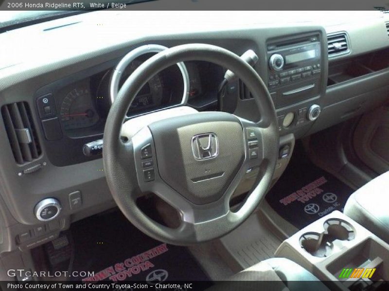 White / Beige 2006 Honda Ridgeline RTS