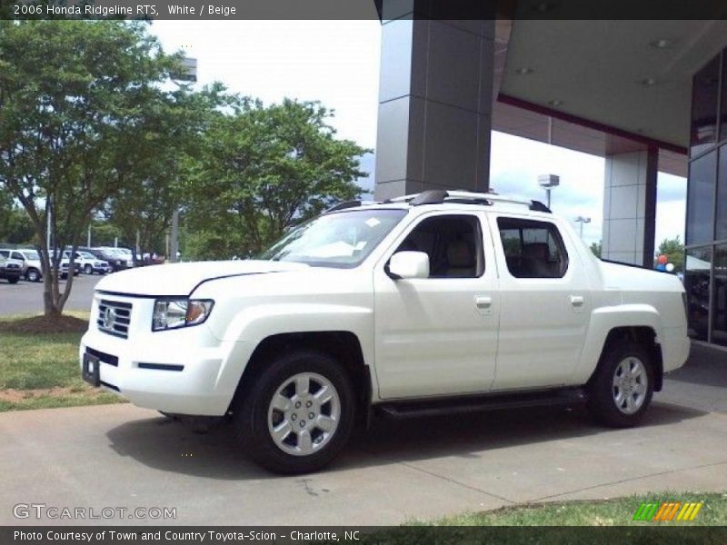 White / Beige 2006 Honda Ridgeline RTS