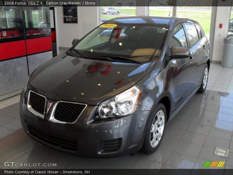 Carbon Gray Metallic / Ebony 2009 Pontiac Vibe 2.4