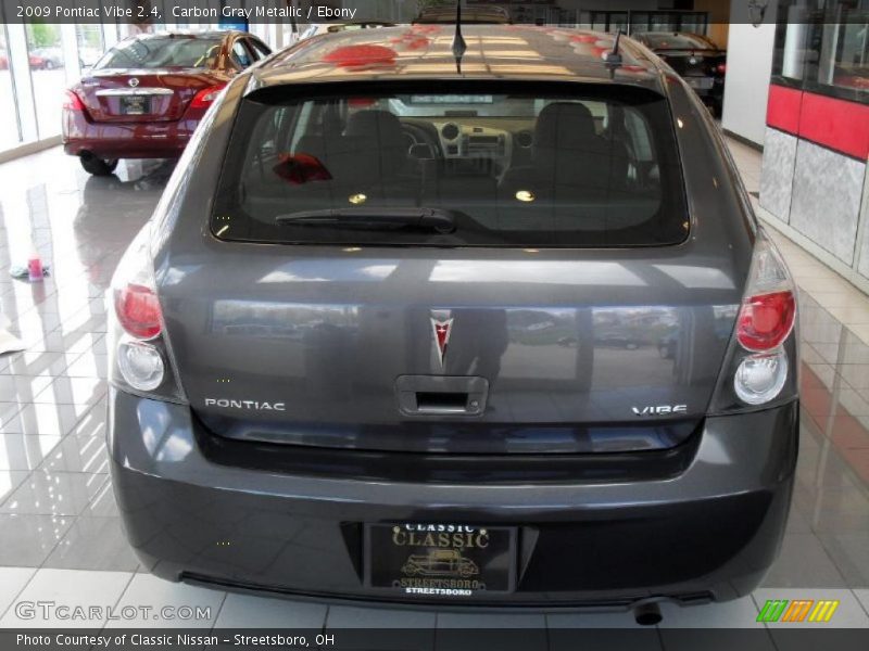 Carbon Gray Metallic / Ebony 2009 Pontiac Vibe 2.4