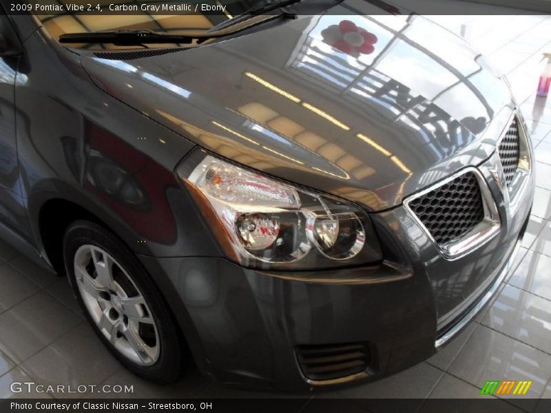 Carbon Gray Metallic / Ebony 2009 Pontiac Vibe 2.4