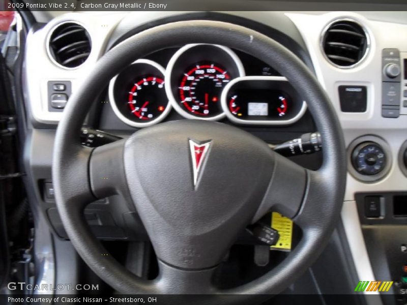 Carbon Gray Metallic / Ebony 2009 Pontiac Vibe 2.4