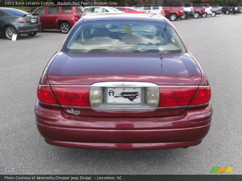 Medium Red Pearl / Medium Gray 2001 Buick LeSabre Custom