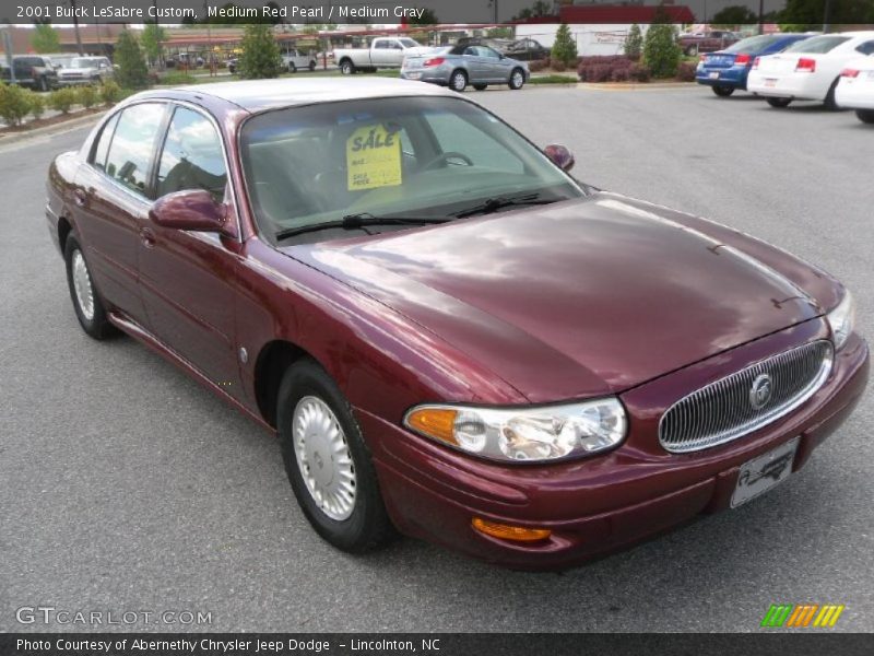 Medium Red Pearl / Medium Gray 2001 Buick LeSabre Custom