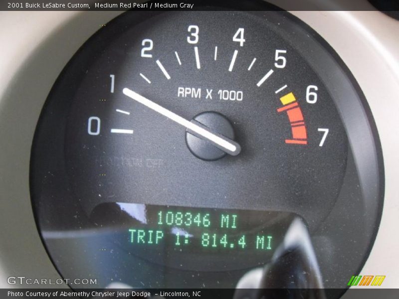 Medium Red Pearl / Medium Gray 2001 Buick LeSabre Custom