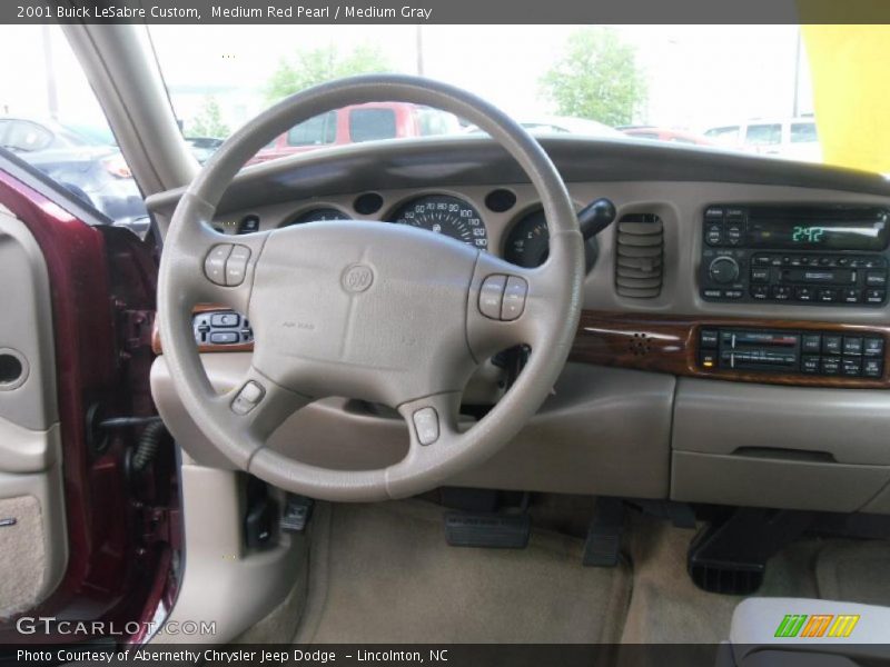 Medium Red Pearl / Medium Gray 2001 Buick LeSabre Custom