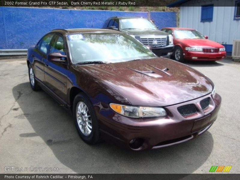 Dark Cherry Red Metallic / Ruby Red 2002 Pontiac Grand Prix GTP Sedan