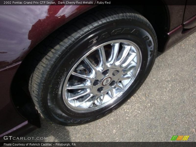 Dark Cherry Red Metallic / Ruby Red 2002 Pontiac Grand Prix GTP Sedan