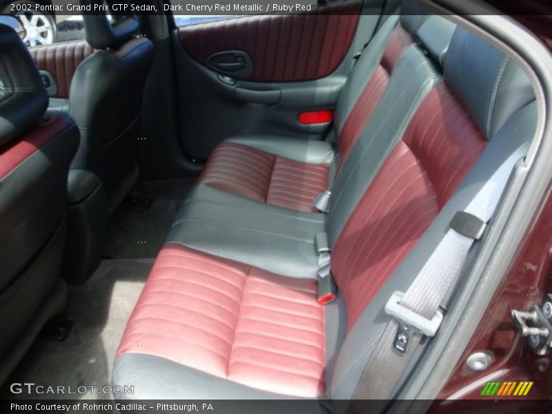 Dark Cherry Red Metallic / Ruby Red 2002 Pontiac Grand Prix GTP Sedan