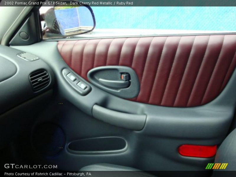 Dark Cherry Red Metallic / Ruby Red 2002 Pontiac Grand Prix GTP Sedan