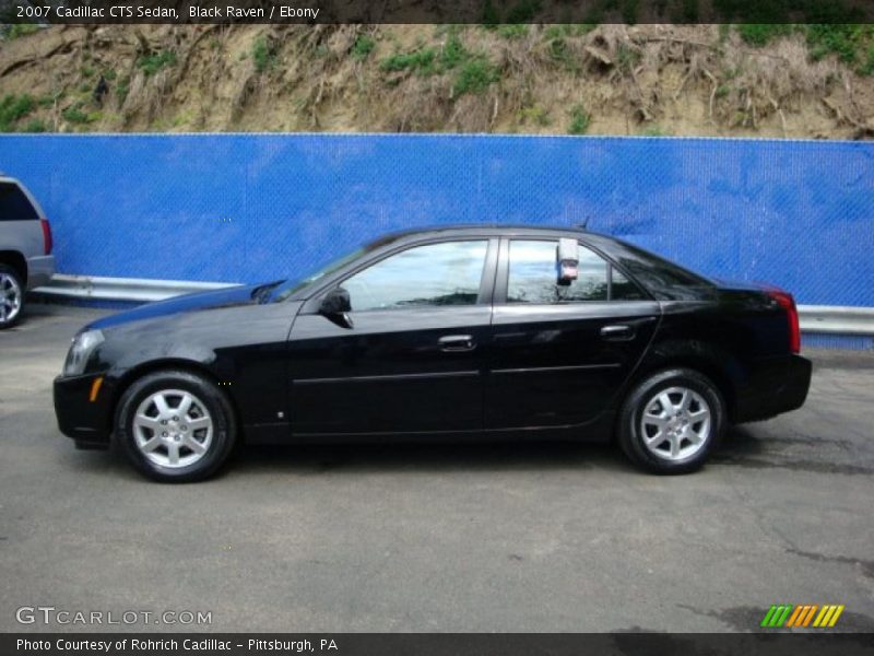 Black Raven / Ebony 2007 Cadillac CTS Sedan