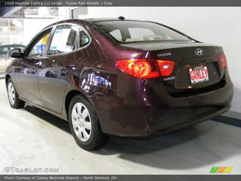 Purple Rain Metallic / Gray 2008 Hyundai Elantra GLS Sedan