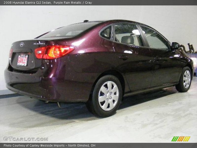 Purple Rain Metallic / Gray 2008 Hyundai Elantra GLS Sedan