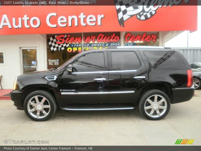 Black Raven / Ebony/Ebony 2007 Cadillac Escalade AWD