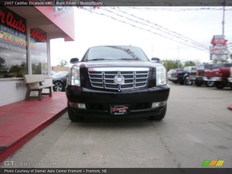 Black Raven / Ebony/Ebony 2007 Cadillac Escalade AWD