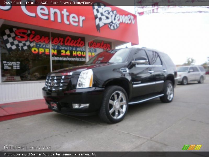 Black Raven / Ebony/Ebony 2007 Cadillac Escalade AWD