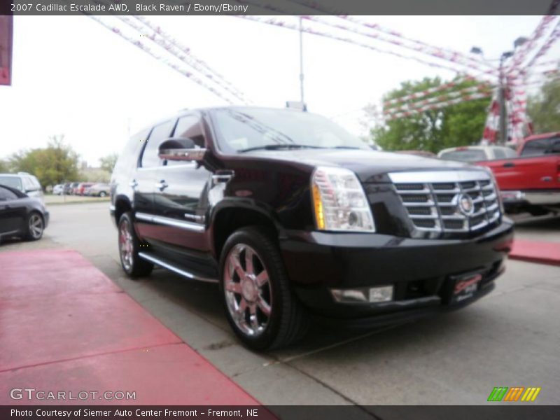 Black Raven / Ebony/Ebony 2007 Cadillac Escalade AWD