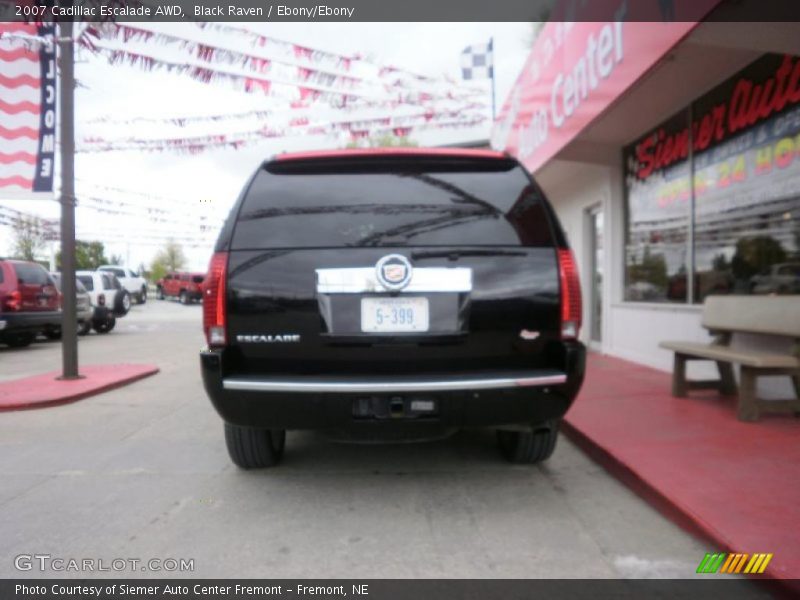 Black Raven / Ebony/Ebony 2007 Cadillac Escalade AWD