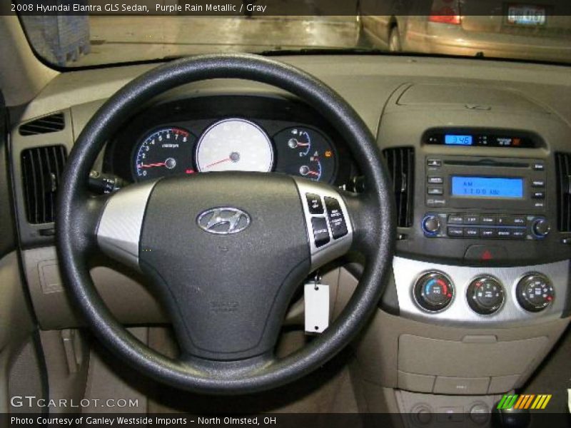 Purple Rain Metallic / Gray 2008 Hyundai Elantra GLS Sedan