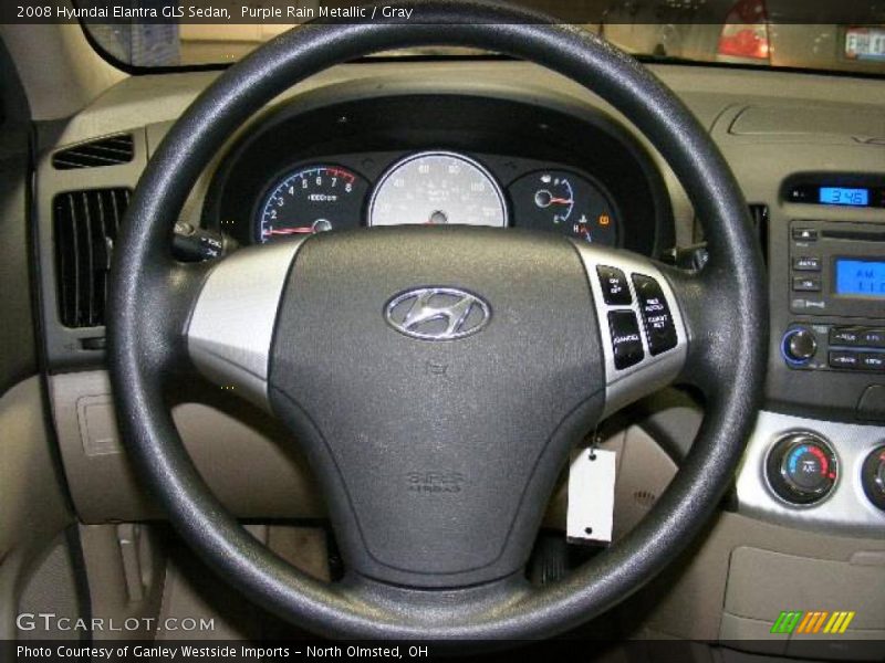 Purple Rain Metallic / Gray 2008 Hyundai Elantra GLS Sedan