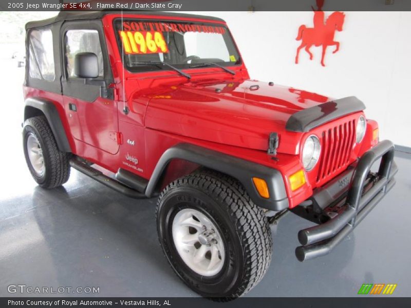 Flame Red / Dark Slate Gray 2005 Jeep Wrangler SE 4x4