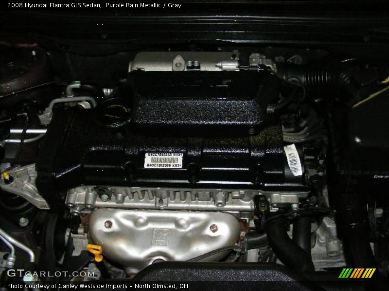 Purple Rain Metallic / Gray 2008 Hyundai Elantra GLS Sedan