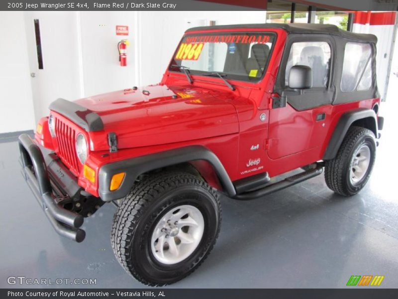 Flame Red / Dark Slate Gray 2005 Jeep Wrangler SE 4x4