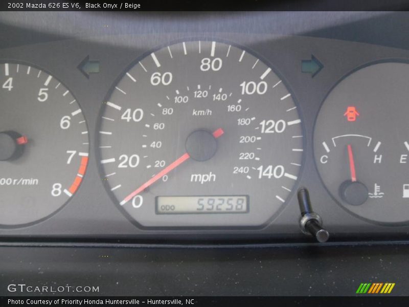Black Onyx / Beige 2002 Mazda 626 ES V6