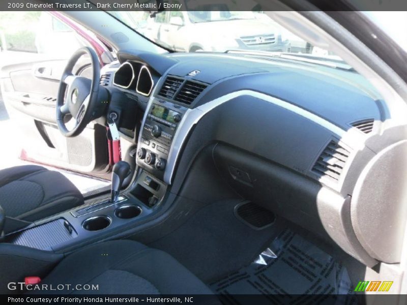 Dark Cherry Metallic / Ebony 2009 Chevrolet Traverse LT