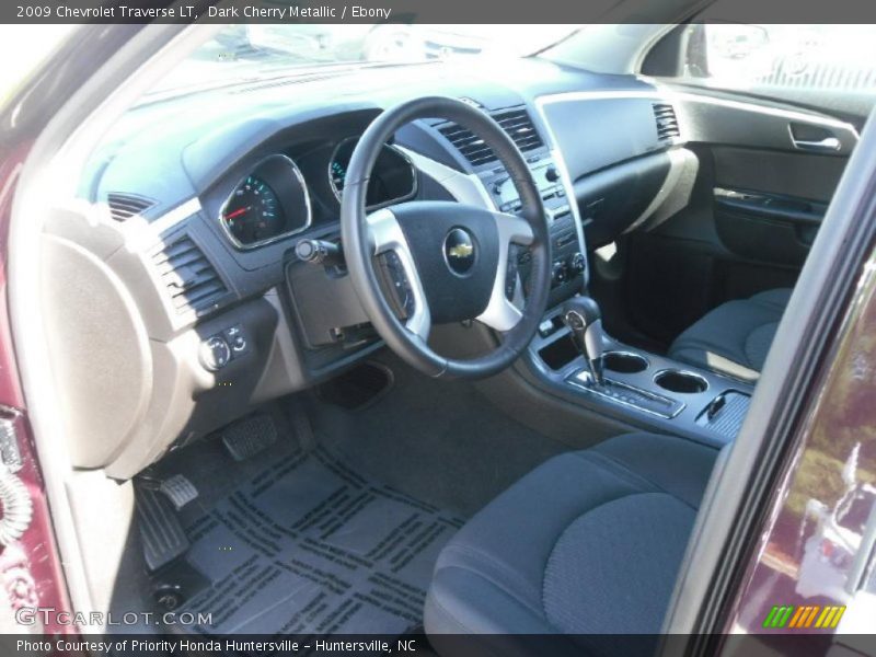 Dark Cherry Metallic / Ebony 2009 Chevrolet Traverse LT