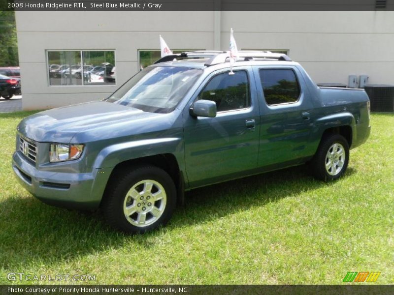 Steel Blue Metallic / Gray 2008 Honda Ridgeline RTL
