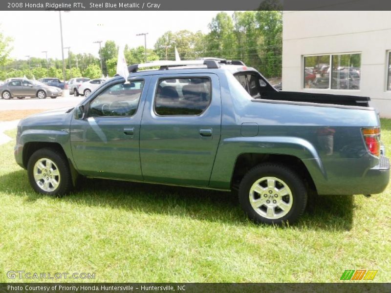 Steel Blue Metallic / Gray 2008 Honda Ridgeline RTL