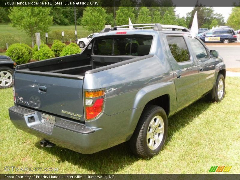 Steel Blue Metallic / Gray 2008 Honda Ridgeline RTL
