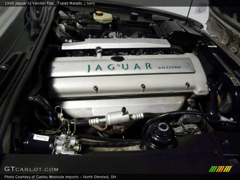 Topaz Metallic / Ivory 1996 Jaguar XJ Vanden Plas
