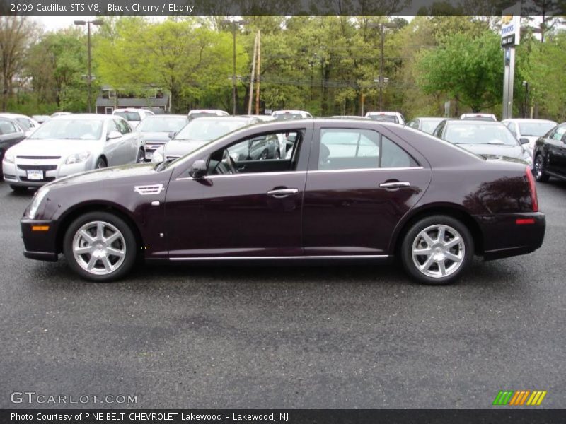 Black Cherry / Ebony 2009 Cadillac STS V8