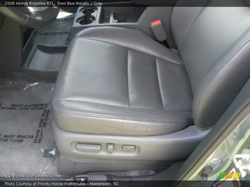 Steel Blue Metallic / Gray 2008 Honda Ridgeline RTL