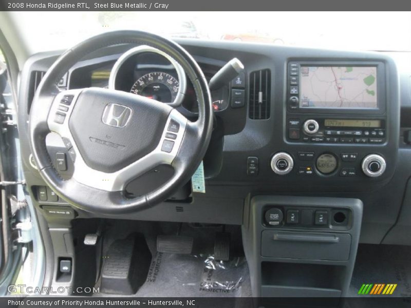 Steel Blue Metallic / Gray 2008 Honda Ridgeline RTL