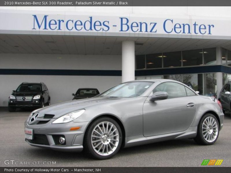 Palladium Silver Metallic / Black 2010 Mercedes-Benz SLK 300 Roadster