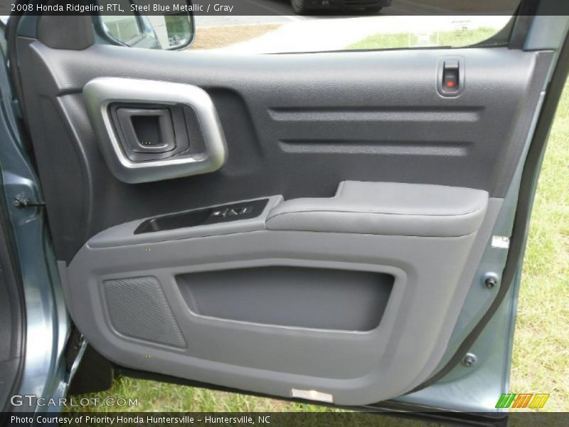 Steel Blue Metallic / Gray 2008 Honda Ridgeline RTL