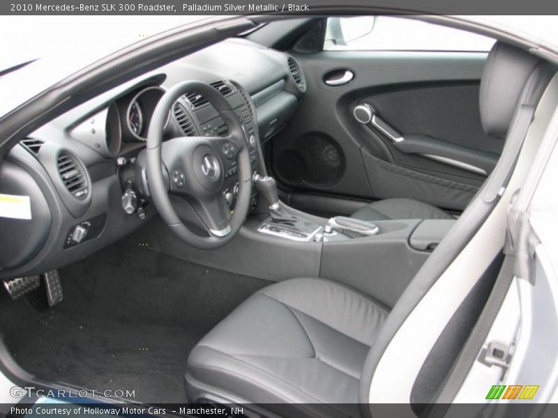 Palladium Silver Metallic / Black 2010 Mercedes-Benz SLK 300 Roadster