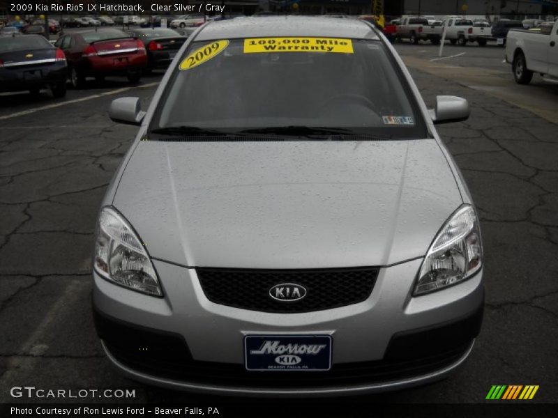 Clear Silver / Gray 2009 Kia Rio Rio5 LX Hatchback