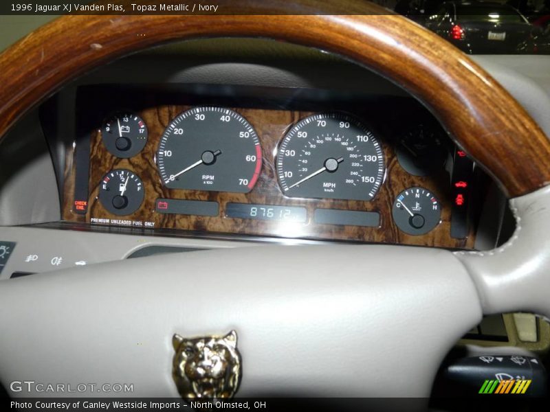 Topaz Metallic / Ivory 1996 Jaguar XJ Vanden Plas