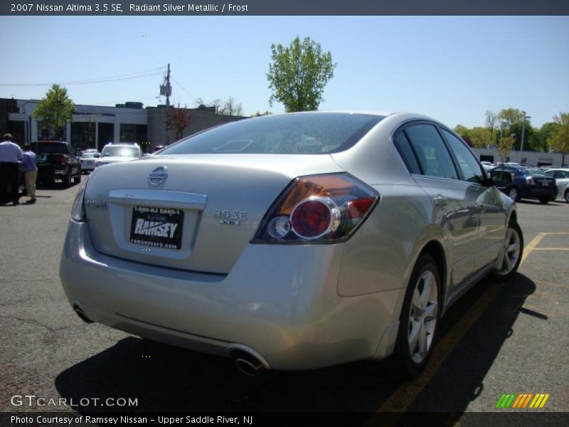 Radiant Silver Metallic / Frost 2007 Nissan Altima 3.5 SE